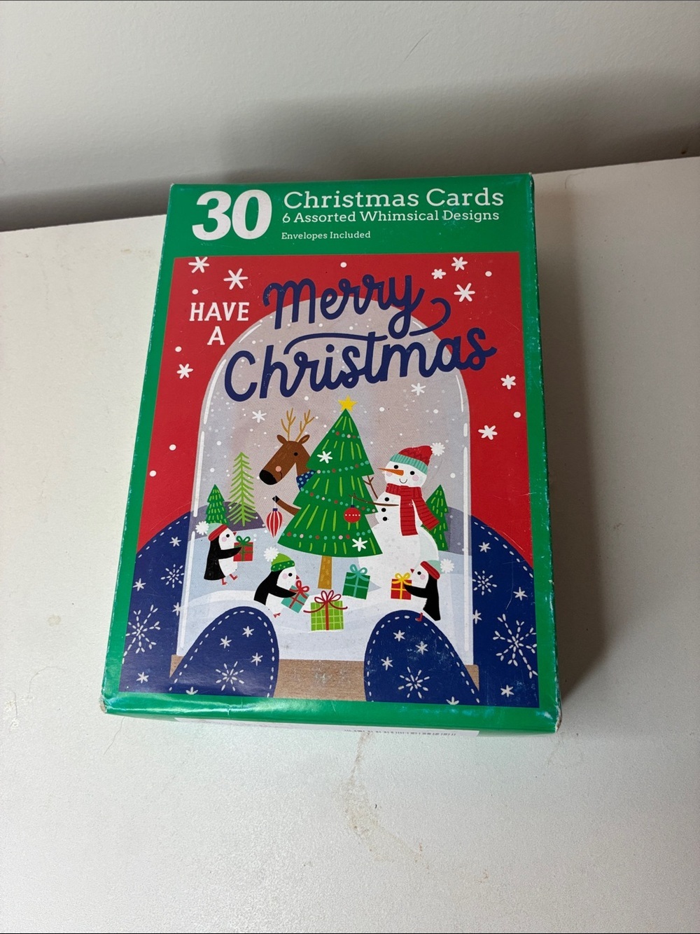 30 Merry Christmas Holiday Greeting Cards Pack 6 Assorted New